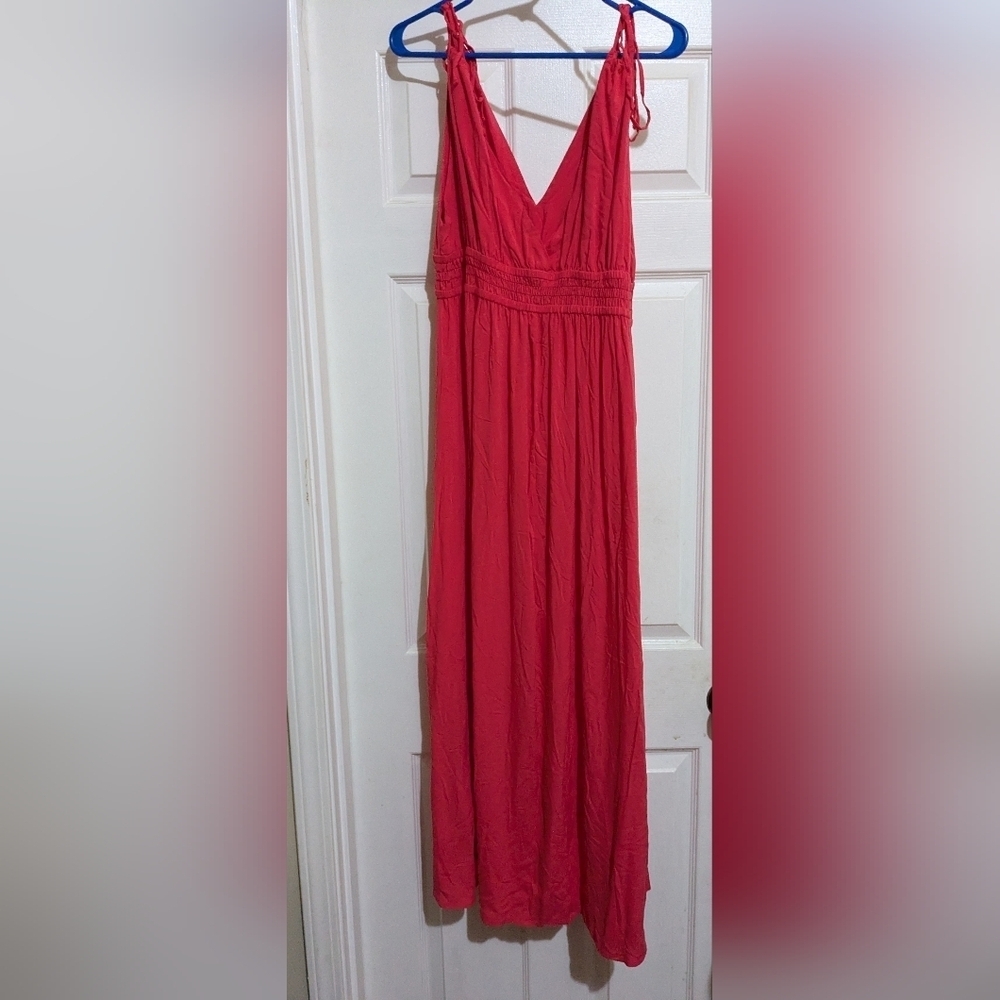 Lark & Ro Vibrant Red Maxi Dress XL NWOT - Picture 2 of 8